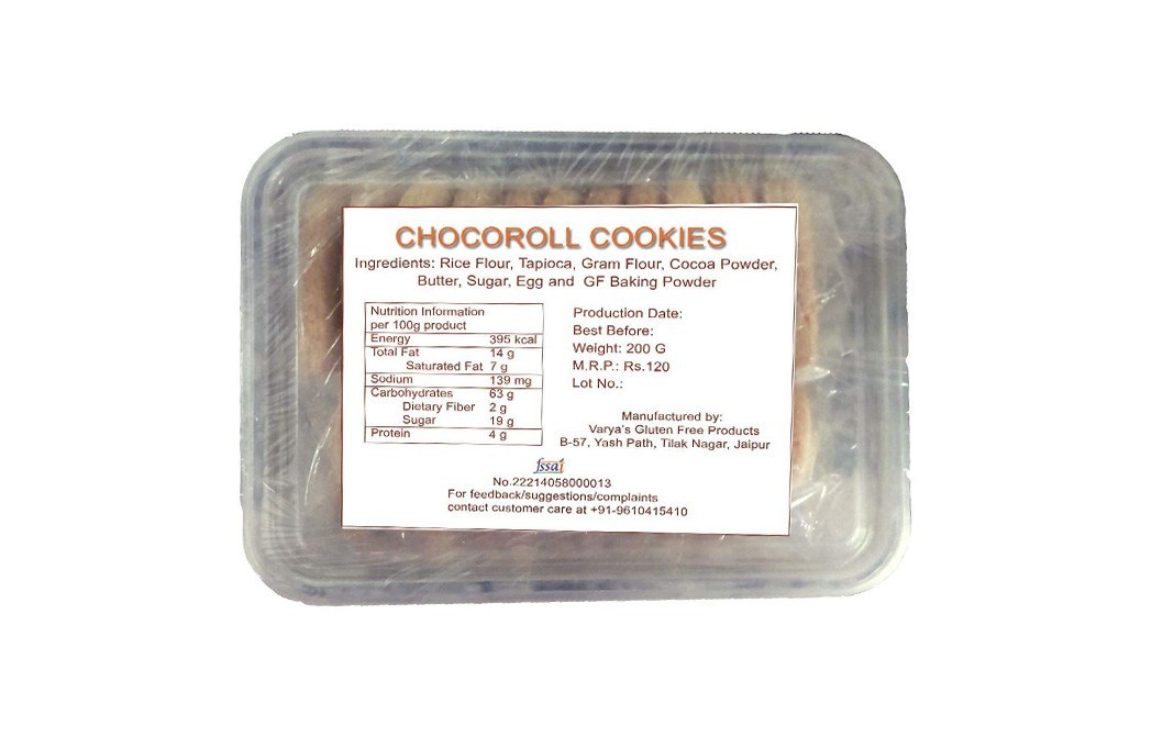Varya's Choco Roll Cookies    Box  200 grams